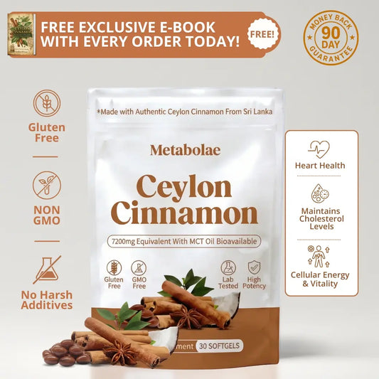 Metabolae Ceylon Cinnamon: 7200mg + MCT Oil
